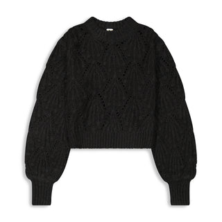 km diamond stitch sweater