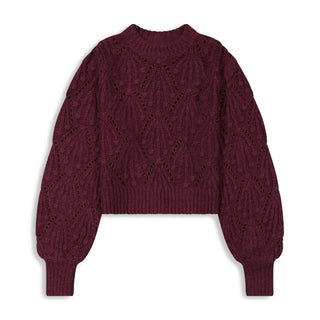 km diamond stitch sweater