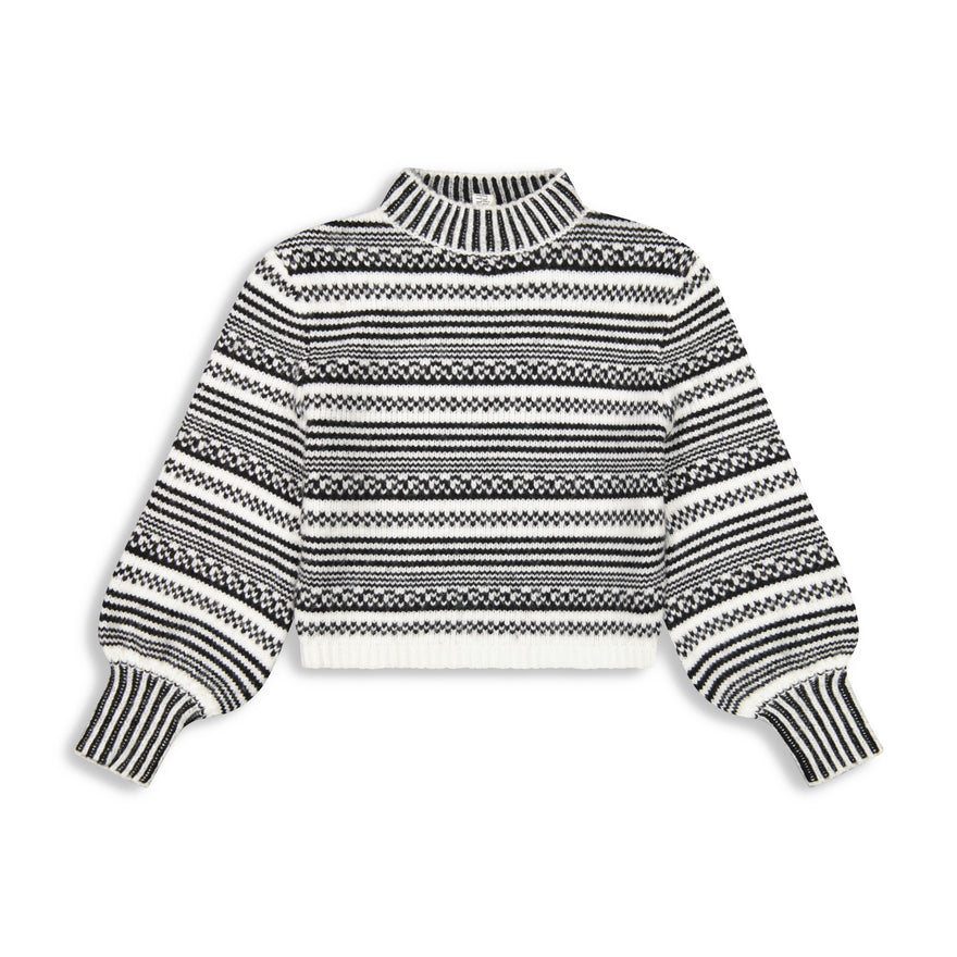 KM mixed striped sweater