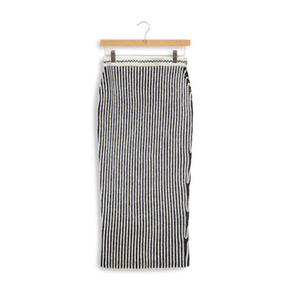 km stripe stitch skirt