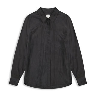 point suede oversized button up