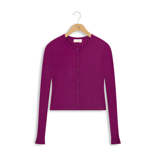 Cinnamon Ribbed Cardi