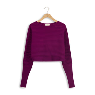 cinnamon dolman cropped pullover