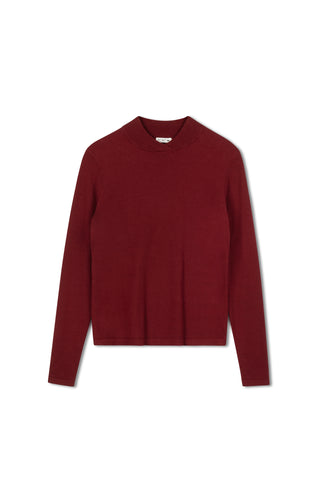 Point Knit Mandarin Top