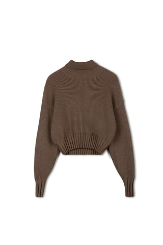 Point Chunky Dolman Sweater