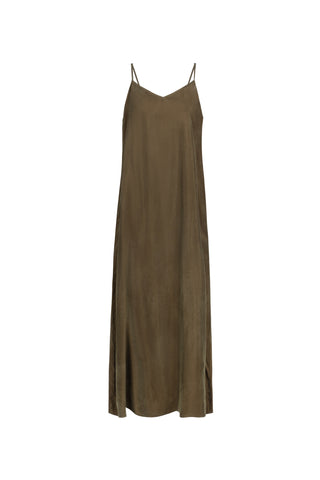 Point Brushed A-line Maxi