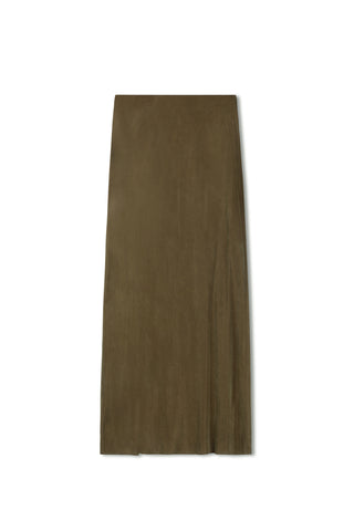 Point Brushed Straight Slip Skirt