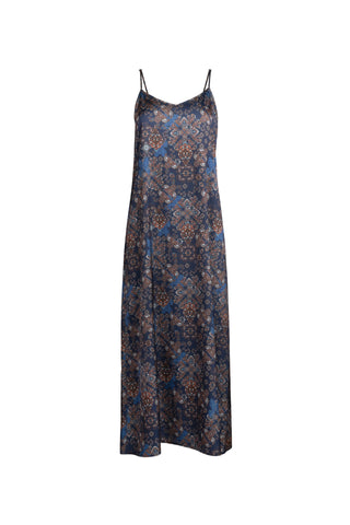 Point Satin A-line Slip Dress