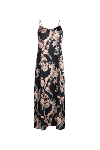 Point Satin A-line Slip Dress