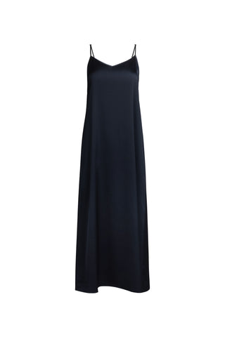 Point Satin A-line Slip Dress