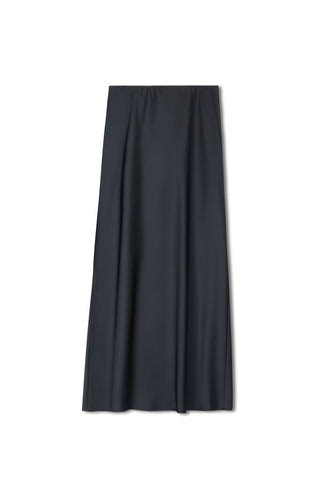 Point Satin Straight Skirt