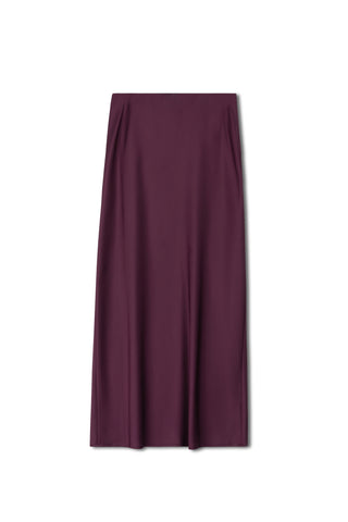 Point Satin Straight Skirt