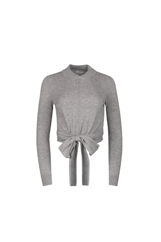 Point Mandarin Wrap Top