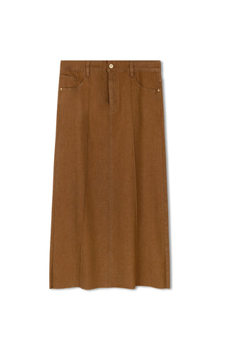 HD Paneled Aline Denim Skirt