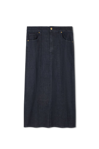 HD Paneled Aline Denim Skirt