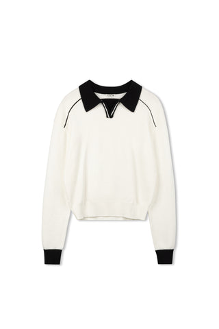 Point Polo Sweater