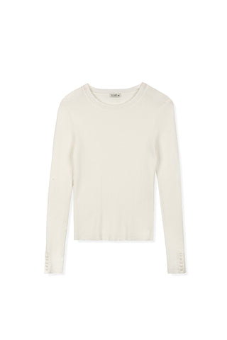 Point Scallop Knit Sweater