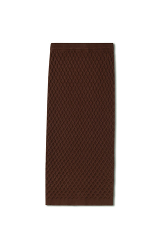 Point Straight Knit Maxi Skirt