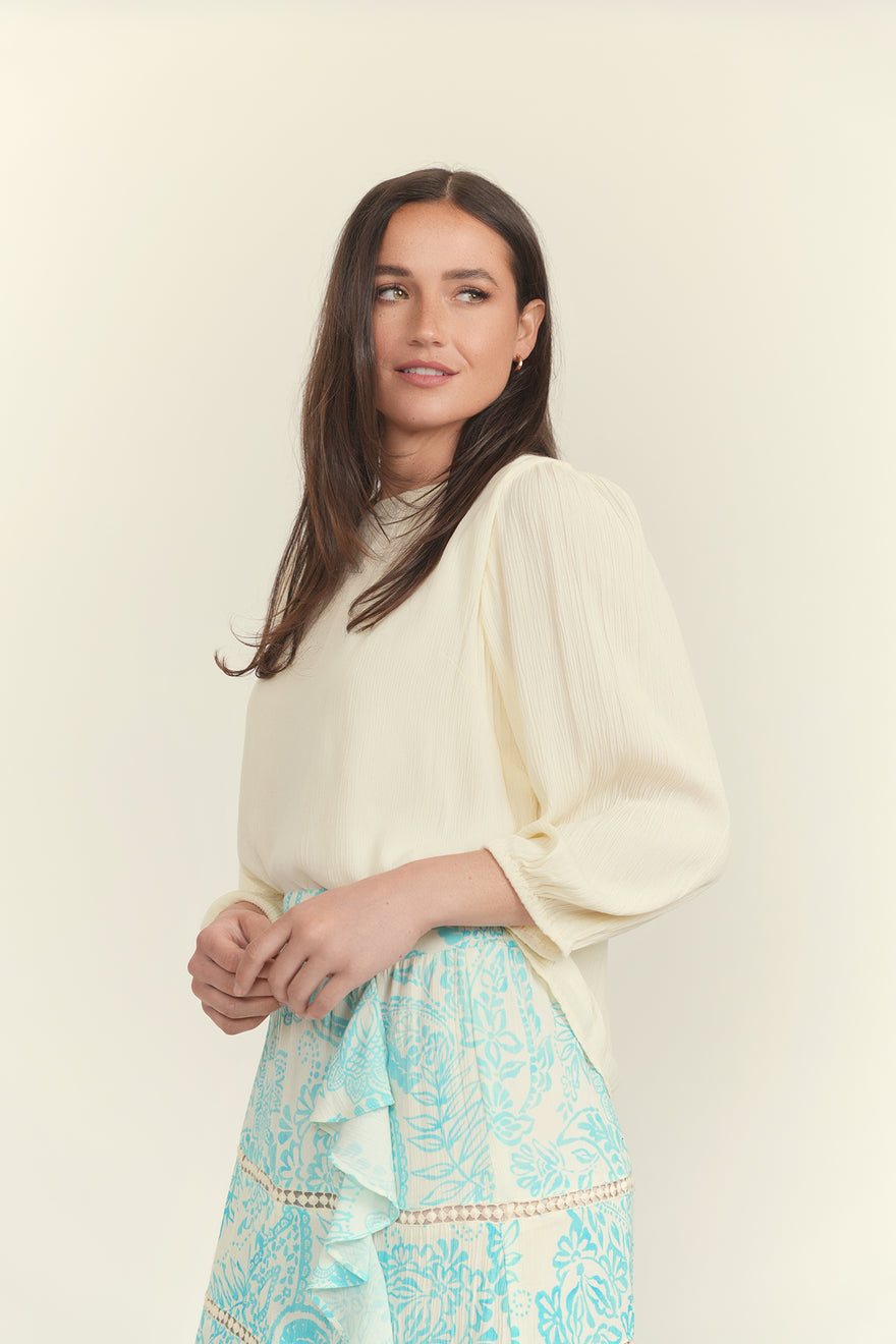 cleo 3/4 sleeve blouse