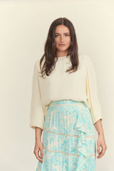 cleo 3/4 sleeve blouse