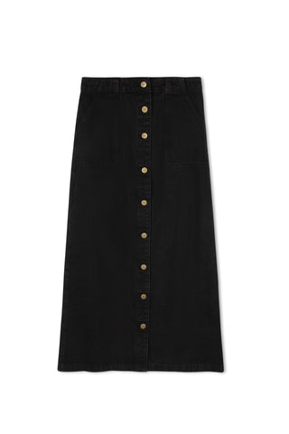 HD Button Front Pocket Skirt