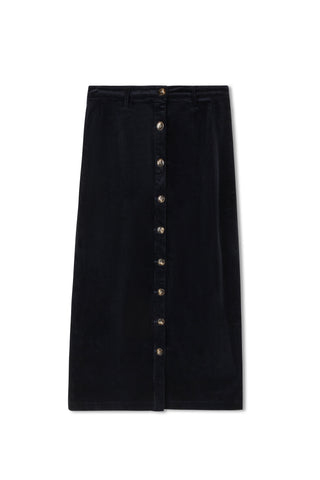 HD Button Front Corduroy Skirt