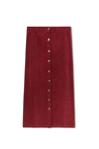 HD Button Front Corduroy Skirt