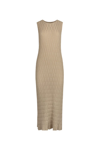 Point Metallic Knit Dress