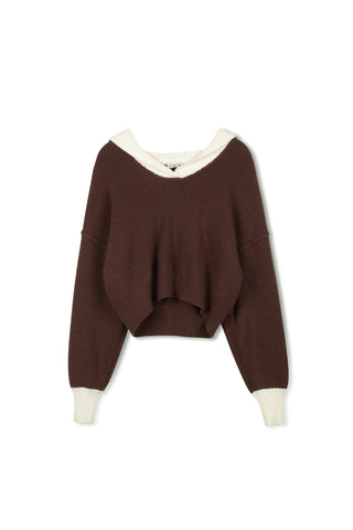 Point Chunky Knit Sailor Sweater