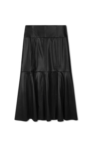 Ceremony PU Godet Skirt