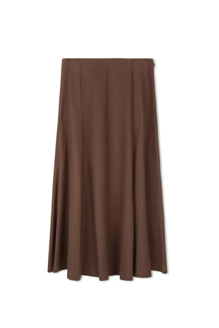 Point Twill Panel Skirt