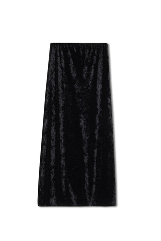 Point Velvet Straight Skirt