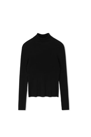 Ceremony Turtleneck Braid Sleeve Top