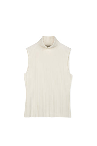 Point Sleeveless Turtleneck