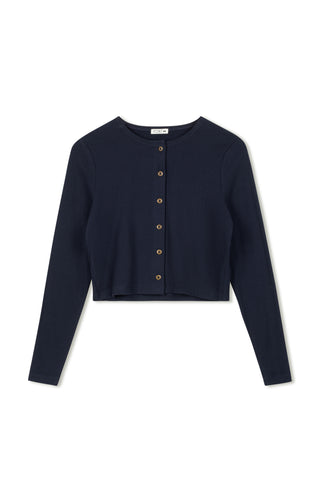 Point Jersey Rib Classic Cardi