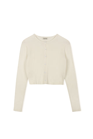 Point Knit Cropped Cardi