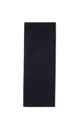 point straight knit skirt - NAVY