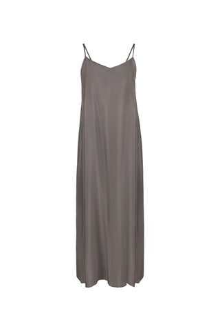 point brushed a-line dress