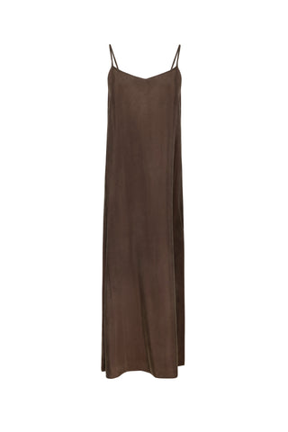 point brushed a-line dress