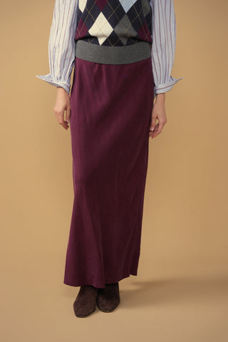 point brushed straight skirt
