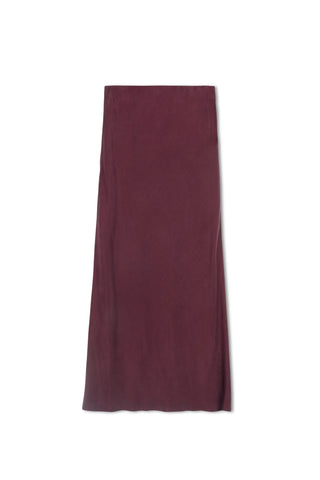 point brushed straight skirt