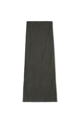 point brushed straight skirt