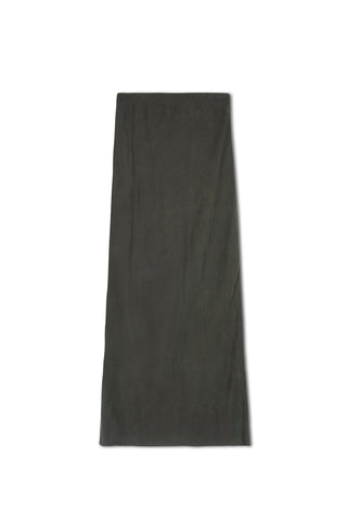 point brushed straight skirt