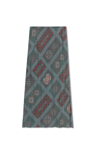 point brushed straight skirt