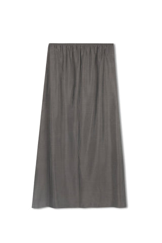 point brushed a-line skirt