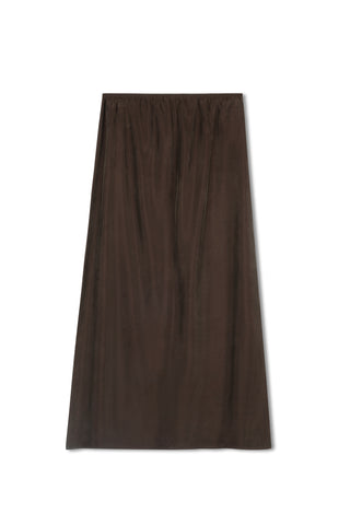 point brushed a-line skirt