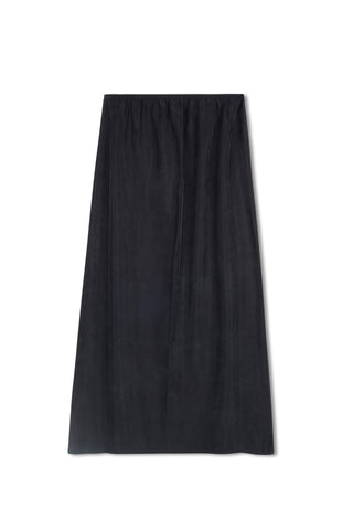 point brushed a-line skirt