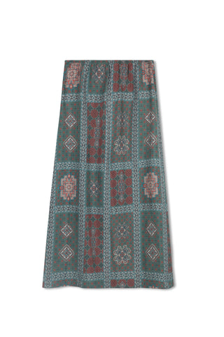 point brushed a-line skirt