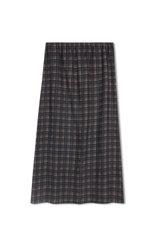 point brushed a-line skirt