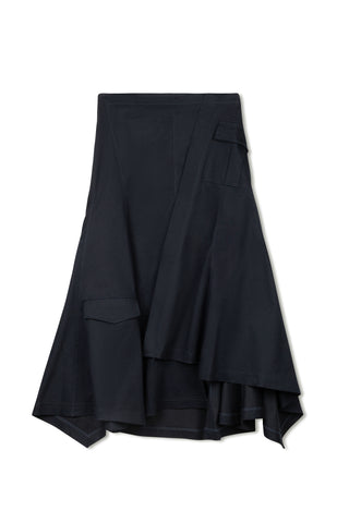element handkerchief skirt - NAVY